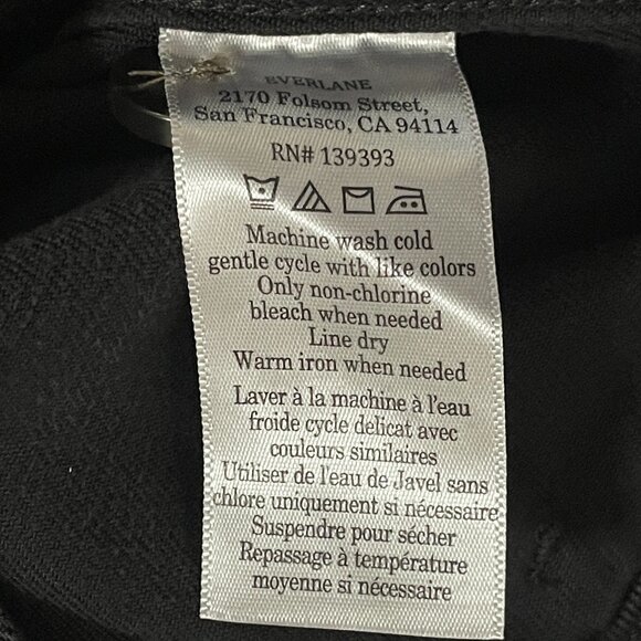 NEW Everlane The Utility Pant in Buttersoft Womens 00 Black Tencel Barrel Leg - Picture 11 of 12